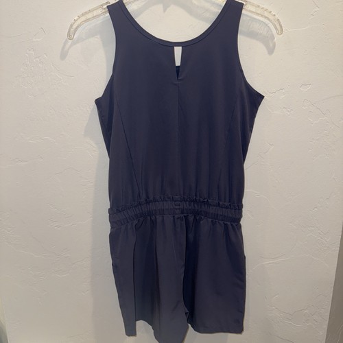 Athleta Girl Explore More Romper Blue Girls Size 12 One-Piece Athletic - Picture 4 of 4