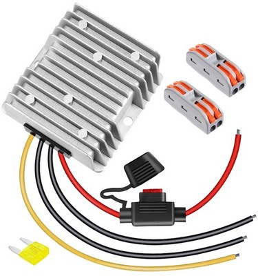 48V To 12V DC Converter 20A 240W Waterproof Voltage Regulator Fuse Protection