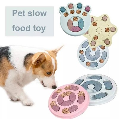 New Interactive Toy IQ Training Pets Slow Feeder Bowl Puzzle Eating Toys for Dog