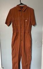 Dickies Rust Orange Womens Coveralls Size Medium
