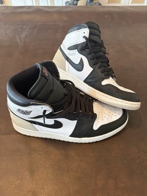 Nike Air Jordan 1 Retro High OG High-Top Black White Gray Leather Sneakers