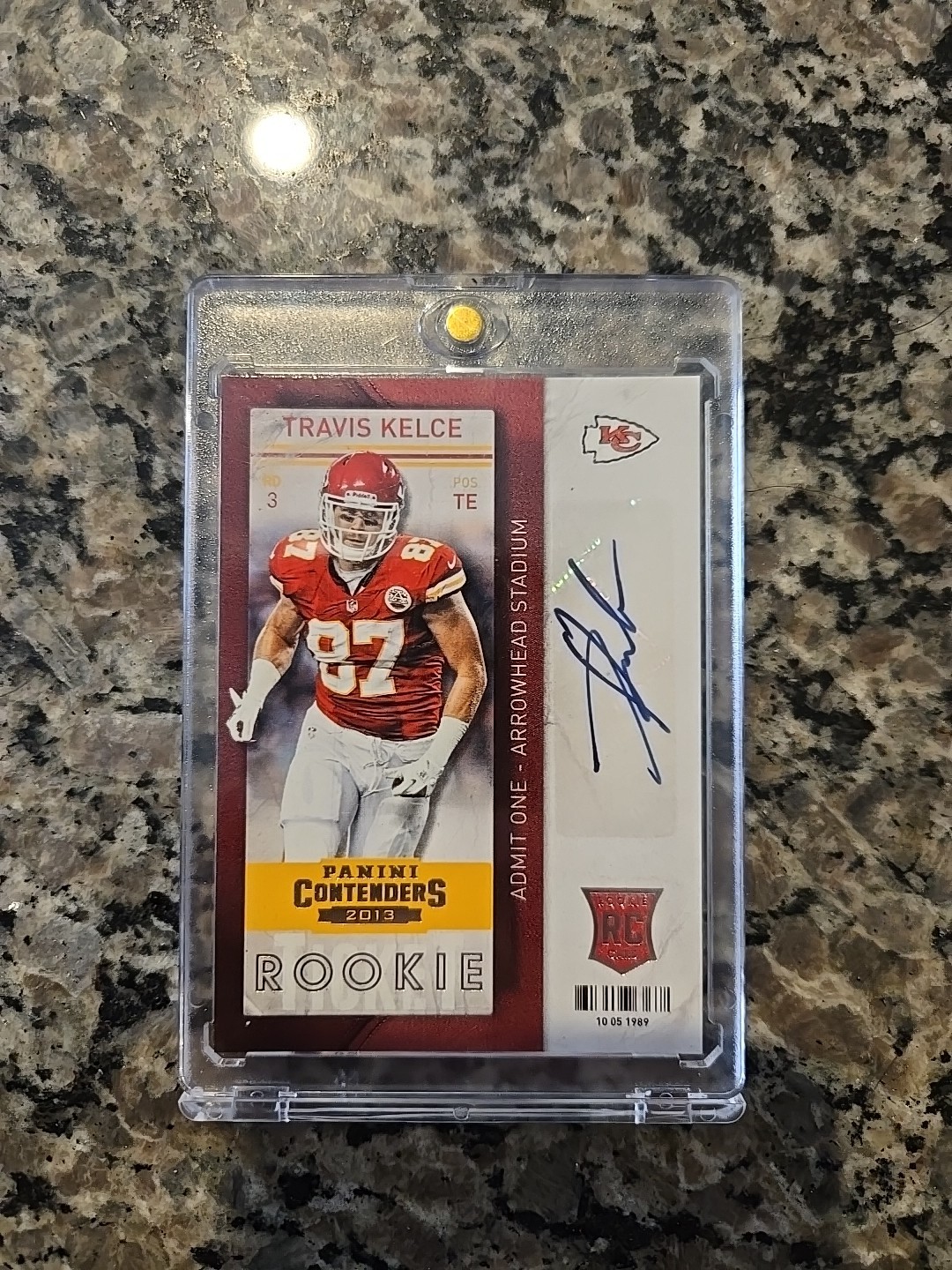 2013 Panini Contenders Rookie Ticket Travis Kelce Rookie Auto