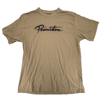 Primitive Apparel Skate Men's Nuevo Puffy Print Script Shirt Size Large