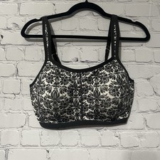 NWT Natori Power Yogi Convertible Sports Bra Size 36E/36DD Stencil Print Floral