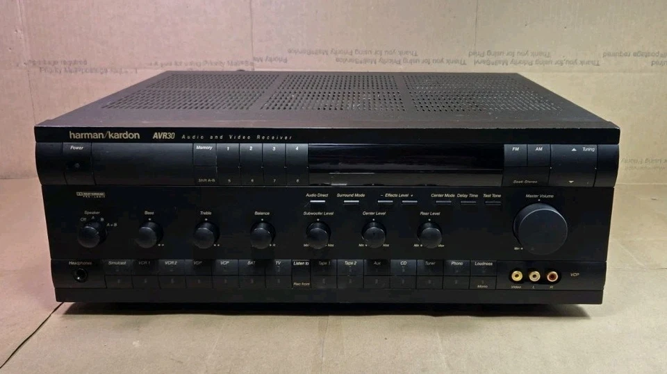 Harman Kardon AVR30  A/V Stereo Receiver Pre-Owned Tested Powerhouse - Image 4 of 4