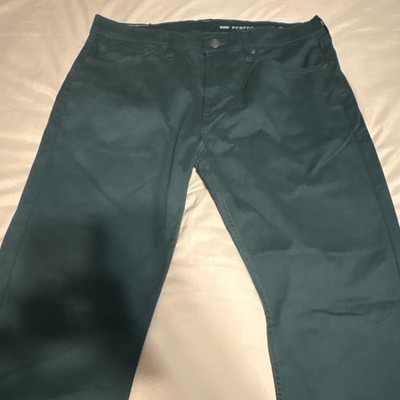 Levi's Men's 502 500 Series Green Dark Wash Taper Stretch Denim Jeans