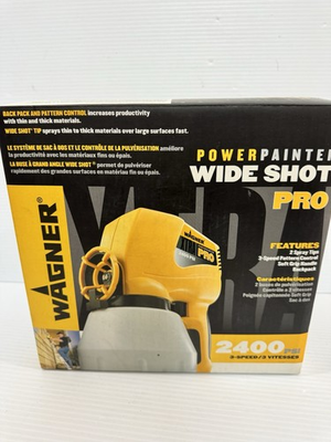 #ad Wagner Power Painter Wide Shot Pro 2400 PSI 3 Speed Backpack amp; Pattern Control $39.99