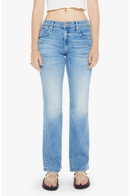 MOTHER The Bookie Sneak Mid Rise Boot Cut Jeans Eye Of The Tiger Size 26