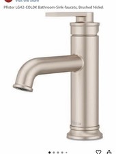 Pfister LG42-COL0K Bathroom Sink faucets, Brushed Nickel, Colfax Single Hole New