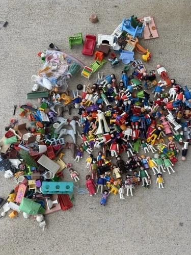 New ListingVintage Playmobil Large Mixed Lot of Figures Animals Weapons and More