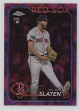 2024 Chrome Update Magenta & Purple Lava Lamp Refractor /299 Justin Slaten 1l2z