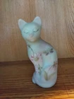 New ListingFenton Burmese Lotus Mist Hand Painted Cat Artist Signed d Limited Edition