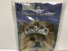 East side collection RHINESTONE  CROWN SHAPED BARRETT  CLEAR STONES New