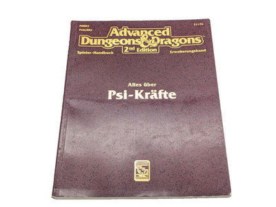 AD&D 2nd Edition - Psi-Kräfte Handbuch - TSR 2117G - Deutsch - D&D Vintage