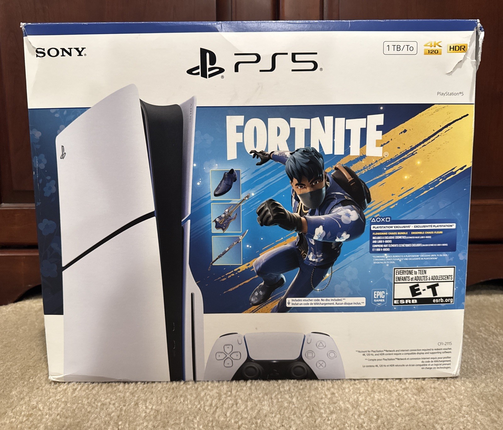 Sony PlayStation 5 PS5 Slim Disc Edition 1TB 4K HDR Console Bundle CIB Complete