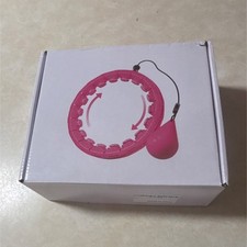 Weighted Adjustable Fitness Hoop for Abdominal Exercise Home Use Pink Blue