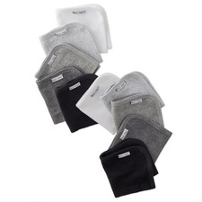 River 10-Pack Baby Terry Washcloths 100 Organic Cotton Absorbent for Baby an...
