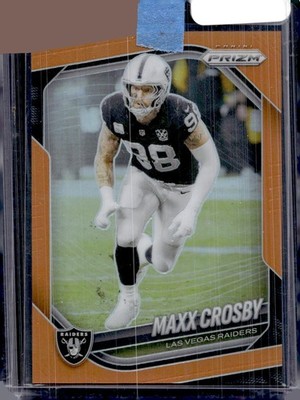 2025 Panini Prizm #195 Maxx Crosby Orange #/249