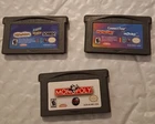 Monopoly GBA GameBoy Advance Cart Connect Four Trouble Sorry Scrabble Lot of 3