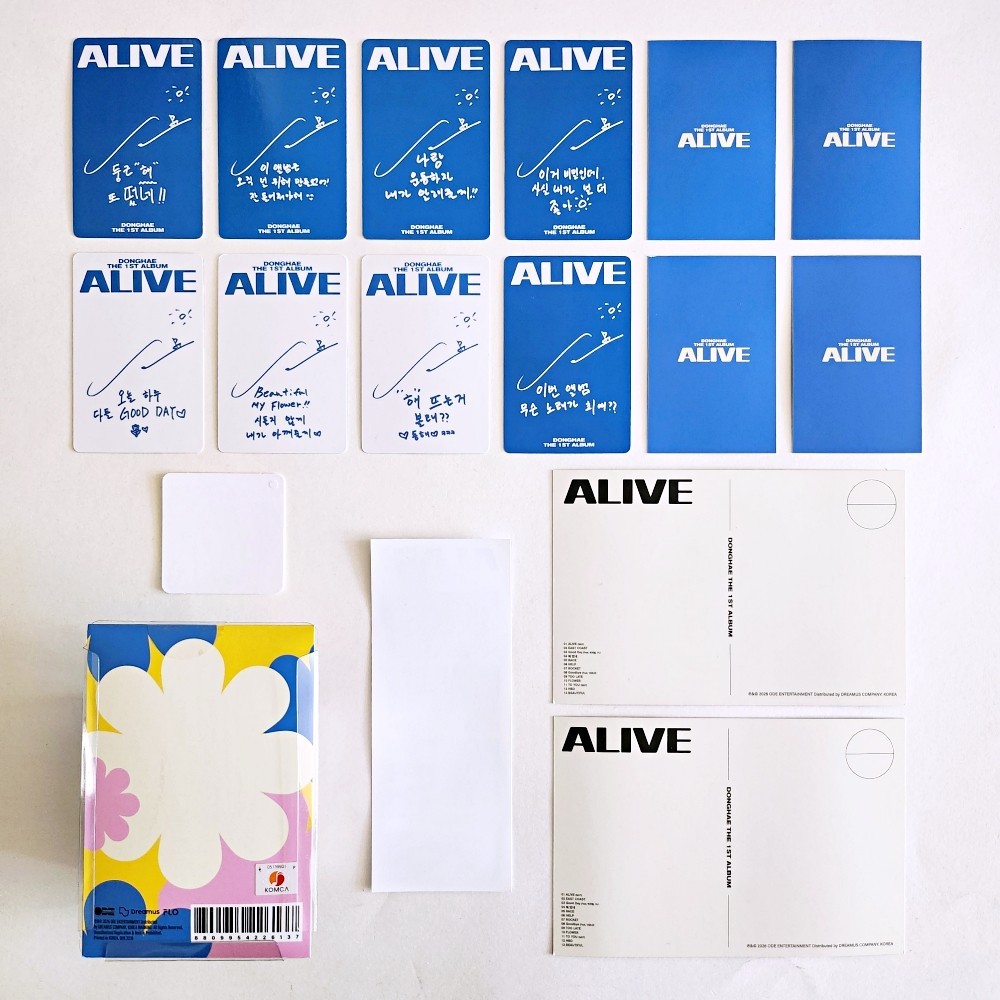 DONGHAE THE 1ST ALBUM ALIVE SUPER JUNIOR PHOTO BOOK KEYCAP
