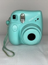 Fujifilm Instax Mini 7+ Instant Film Camera Teal Green Tested and Works