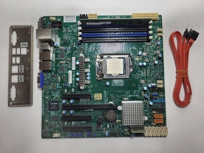Supermicro X11SSM-F Motherboard Xeon E3-1275v6, 4GB RAM, IO Shield #1408