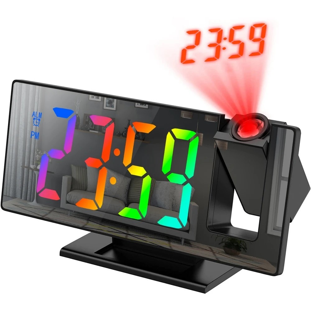 Digital Clock Time Temperature Usb Plug-in Led Clock