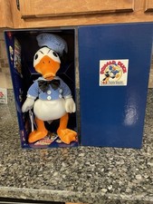 DISNEY DONALD DUCK Plush Doll "65 FEISTY YEARS" NEW IN ORIGINAL BOX 13" 1999
