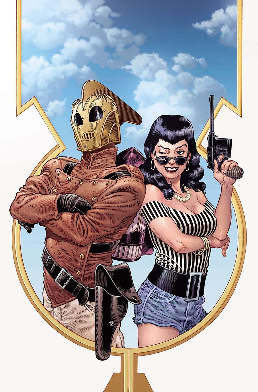 Rocketeer, The #1D VF; IDW | RI 1:25 Variante Gabriel Rodriguez Virgen - con Bolsa + Bo