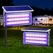 Solar Bug Zapper Outdoor, Household Garden An...