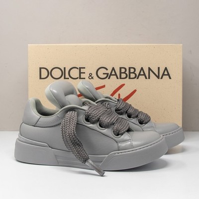 Dolce & Gabbana Mega Skate, Men's 43 (10 US) Grafite Grey Sneakers