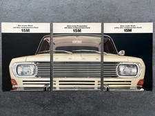 3er Set von Prospekten zum Ford Taunus 15M P6...
