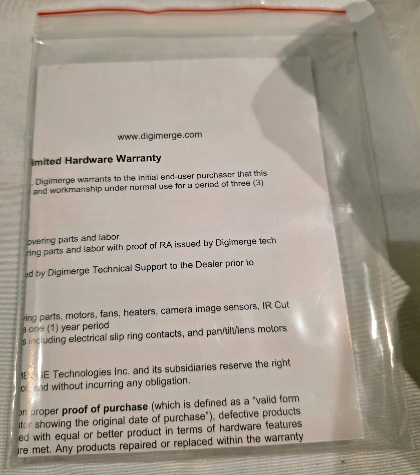 NEW- Digimerge DCB64DL FLIR 700+ TVL Varifocal IF Bullet Camera