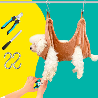 Dog Grooming Kit, Dog Grooming Supplies, Dog Grooming Hammock, Dog Grooming Harn