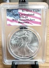 2001 American 1 Oz Silver Eagle $1 PCGS GEM BU+ 9-11-01 WTC Ground Zero Recovery