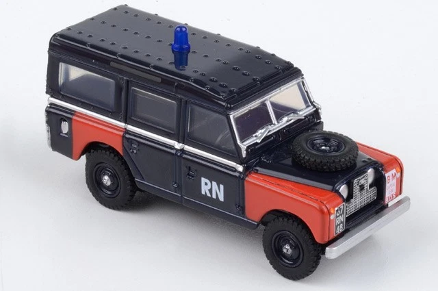 76LAN2021 Oxford Diecast Land Rover Serie II LWB 1/76 Modelo Royal Navy Bomba Foto 2 de 2