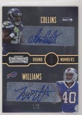 2016 Panini Contenders Gold Dual 1/5 Alex Collins Jonathan Williams #16 Auto 0c3