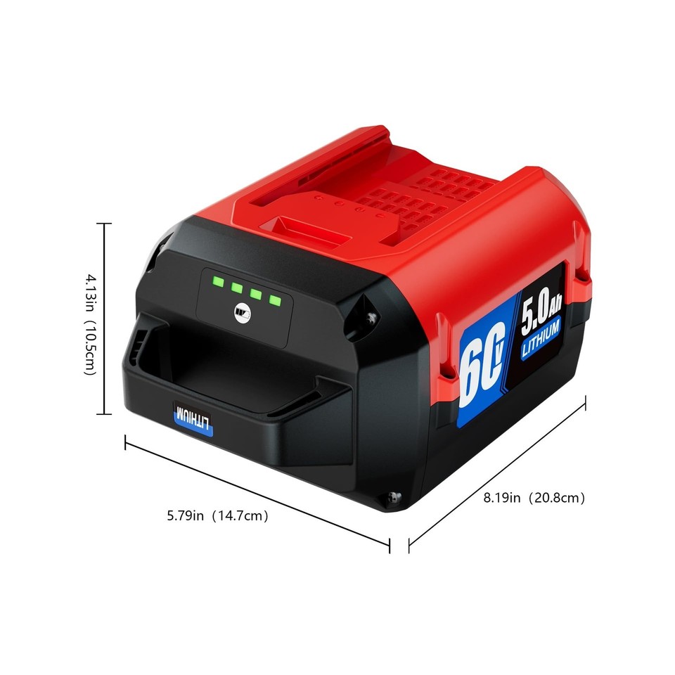 5.0Ah 60V Battery for Toro Flex Force L108 L135 L216 L324 L405 88620 ...