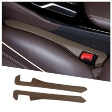 2PCS Car Seat Gap Filler,Flexible in between Car Seat Catcher for Brown
