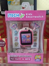 iTech Junior Girls Earbuds Smartwatch Set - Pink Butterfly 900142M-40-PIN