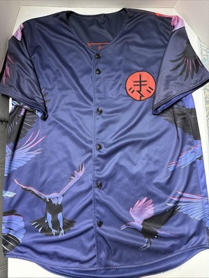 Black Tiger Sex Machine x Naruto Itachi Reversible Baseball Jersey Size Large