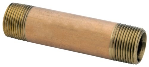 Anderson Metals 38300-1630 Pipe Nipple, 1 in, NPT, Brass, 630 psi - Pack of 5