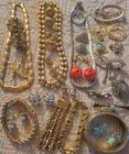Vintage Costume Jewelry Lot Signed Trifari Napier Coro
