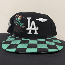 Los Angeles Dodgers LA Demon Slayer Snapback Cap Black/Green