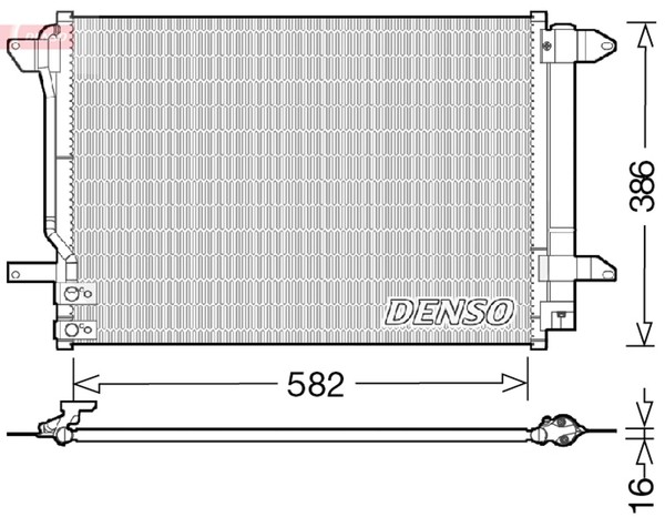 Kondensator Klimaanlage Denso DCN32027 FüR 5C7 163 AV2 162 Jetta VW 5C8 Beetle 4-image