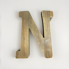 Wooden N Letter 9  Home Decor Sign Hobby Lobby Wall Art Hanging Art