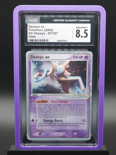 Deoxys ex 97/107 2005 EX Deoxys Holo Pokemon Card CGC 8.5