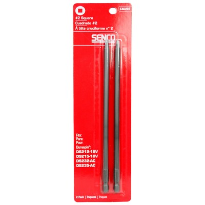 Senco EA0298 DuraSpin #2 Square Drive Two Packs of 2 Bits New for DS212 DS235