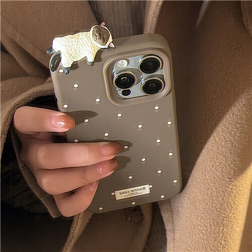 Süße 3D Katze einfache Tupfen Cover Hülle für iPhone 16 Plus 15 Pro Max 14 13 12 - Bild 8 von 18