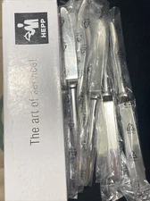 12 NEW Hepp Monobloc Table Knife 9-1/16" AURA 01.0048.1800 S/S Flatware Germany